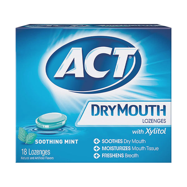 ACT Dry Mouth Lozenges with Xylitol - Mint (18 ct)