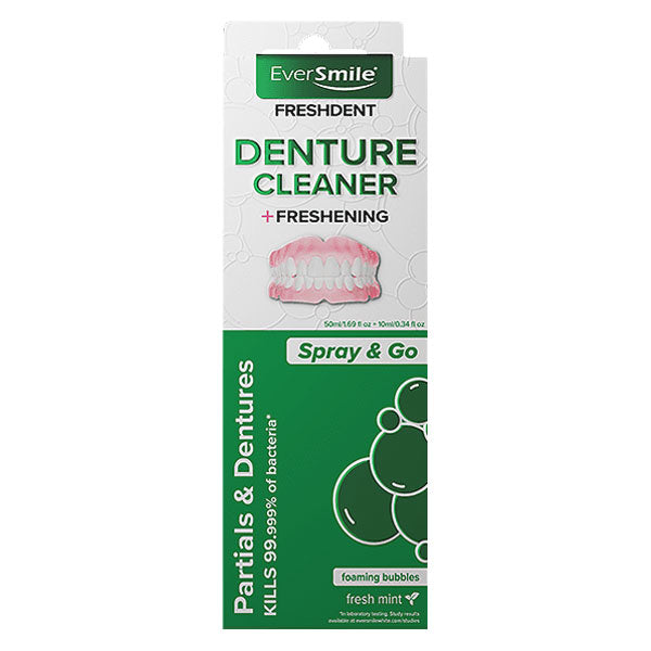 EverSmile FreshDent Denture and Partial Cleaner (50 ml) + FreshDent Spray CLEARANCE (10ml)