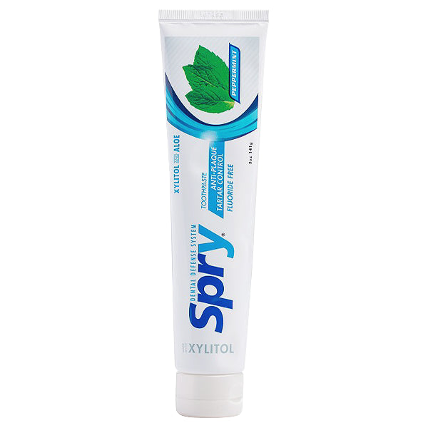 Spry Anticavity Fluoride Free Xylitol Toothpaste - Peppermint