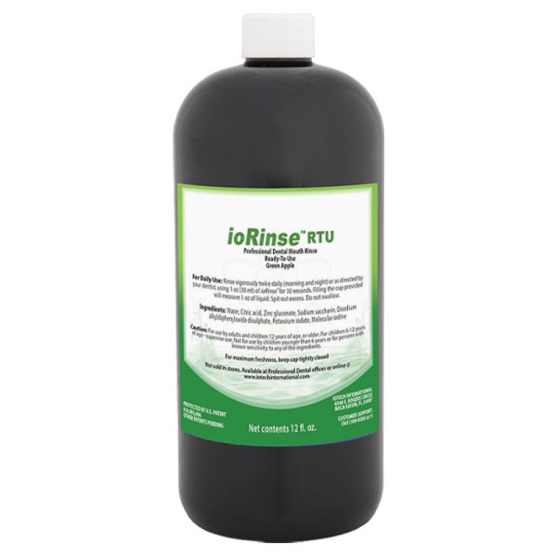 IoTech ioRinse RTU ReadyToUse Green Apple Mouth Rinse (1 L)
