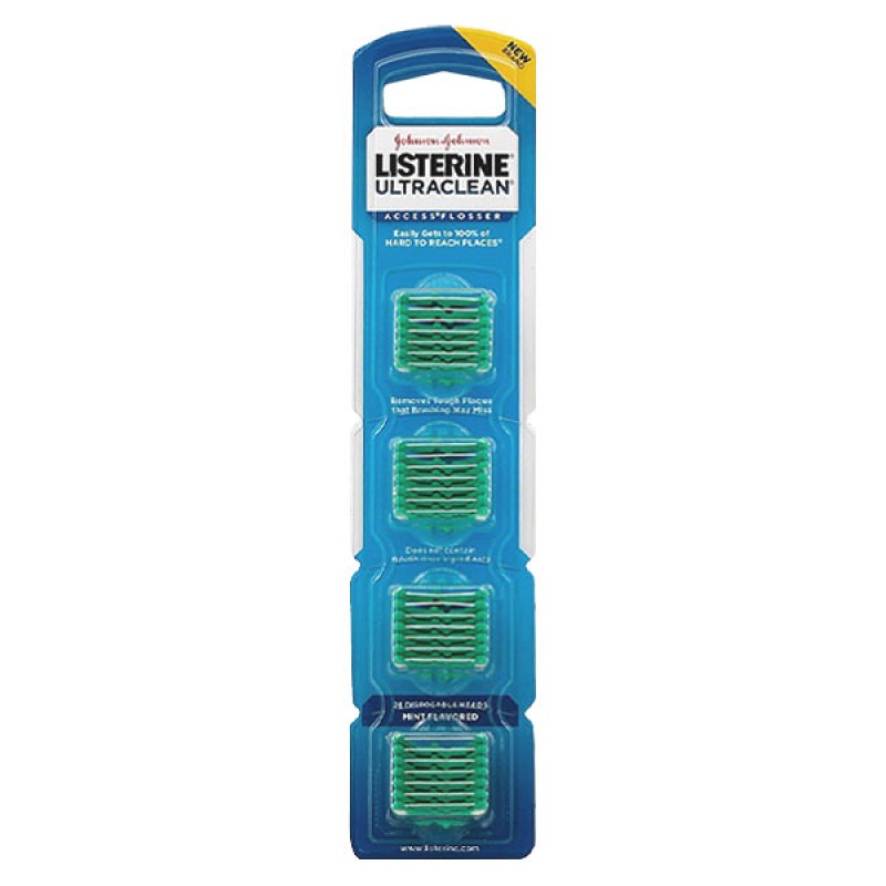 Listerine Ultraclean Access Flosser Refill Heads Mint