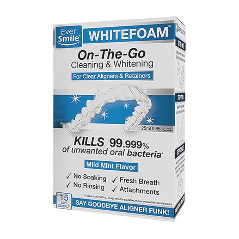 EverSmile WhiteFoam OntheGo Clear Aligner and Retainer Cleaner (25 ml