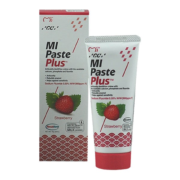 GC MI Paste Plus Strawberry Toothpaste BleachRefills
